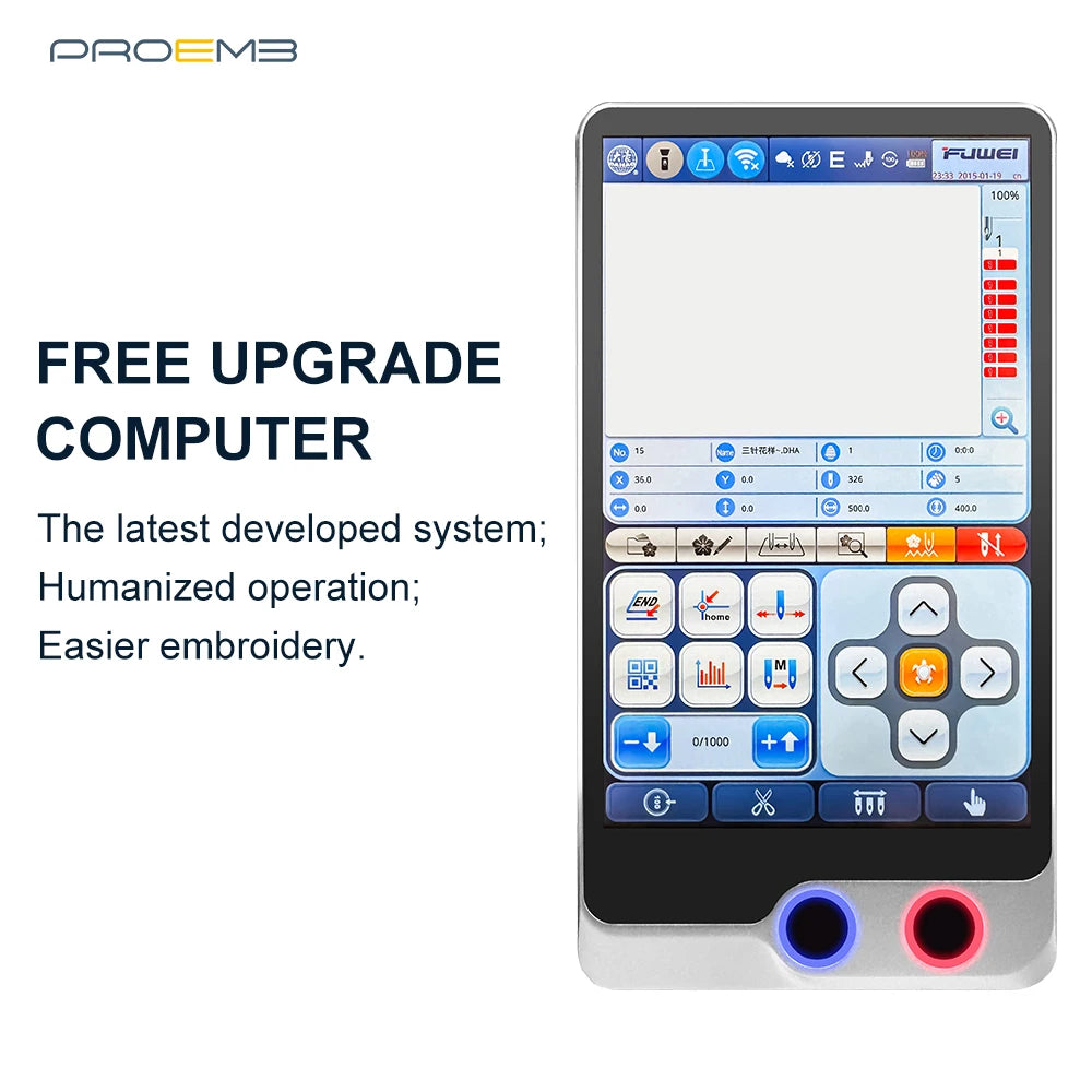 PROEMB Máquina de Bordado Industrial de Serviço Pós-Venda Profissional de Alta Qualidade